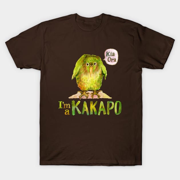 I'm a KAKAPO (caca-poo) T-Shirt by dotsofpaint